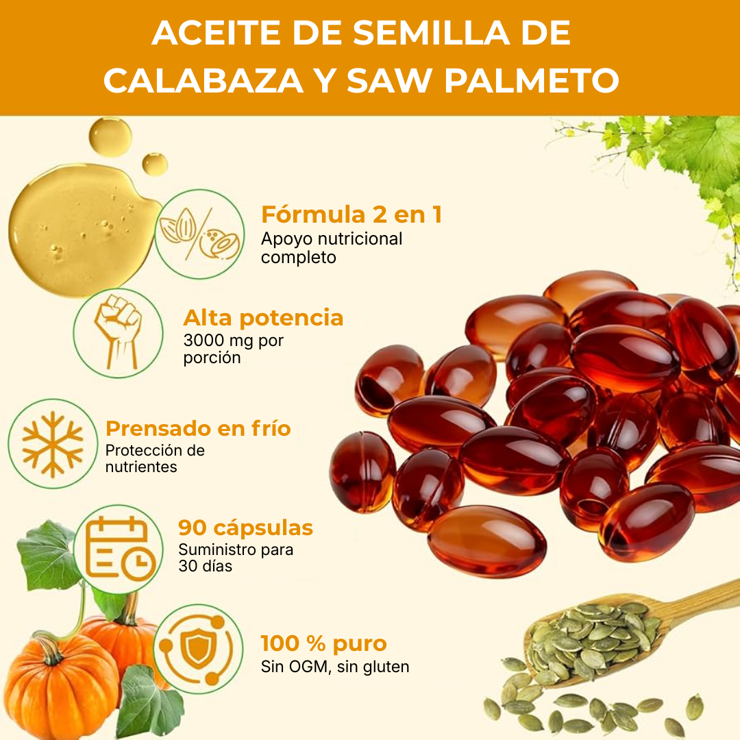 ProstaZen Aceite de Semilla de Calabaza