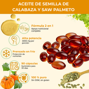 ProstaZen Aceite de Semilla de Calabaza