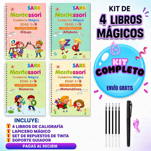 KIT DE CALIGRAFIA MAGIC X4