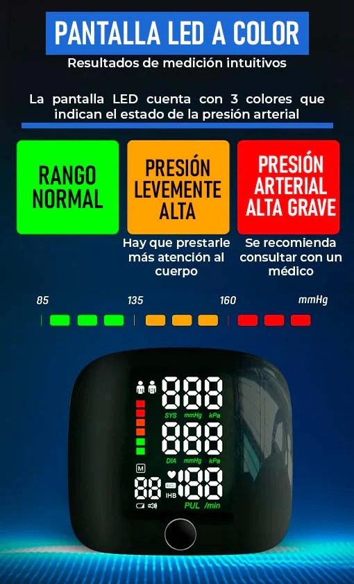 Tensiometro Digital De Muneca Con Voz
